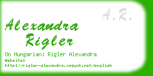 alexandra rigler business card